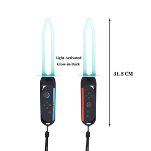 Nintendo anahtarı <span class=keywords><strong>2</strong></span> Joy-Con için parlayan kılıç çifti NS2 anahtarı spor için eskrim işık-up kılıç oynamak için Zelda Skyward kılıç HD