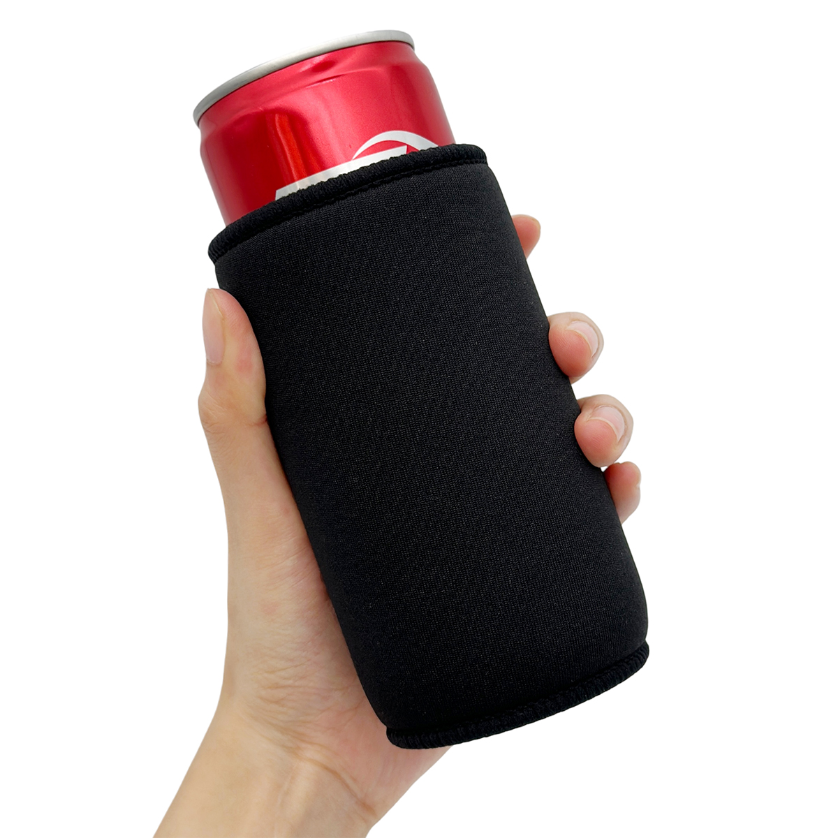 Black 12oz slim stubby holder