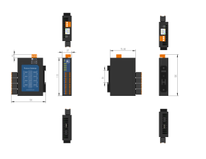 Milesgo Modbus RTU to Modbus <strong>TCP</strong> Gateway Data Collection Certification CE ISO9001