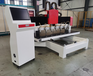 Kit cnc de enrutador de madera de alta configuración, con 4 ejes de rotación para puerta de madera