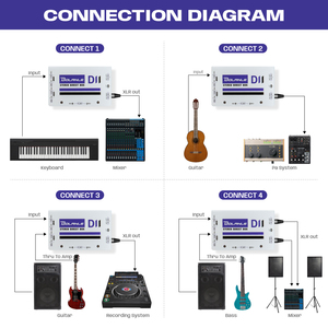 Bolanle DII กล่องสัญญาณเสียงสเตอริโอ2ช่องสัญญาณอเนกประสงค์แบบมืออาชีพ - Product Image 6