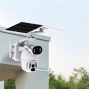 4K UHD Dual-Lens Dash Cam with Night Vision and G-<strong>Sensor</strong> Front &amp; Rear Parking Mode Solar Powered CCTV