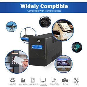 Bilgisayar için UPS pili ile 3kva ups bilgisayar çevrimdışı UPS için yüksek kaliteli LCD ekran kesintisiz güç 500va - Product Image 4