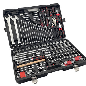 129件套筒扳手套装手动工具套件工具套装，带六角Ke塑料盒1/4英寸、1/2英寸CRV扳手套装，带棘轮 - Product Image 4