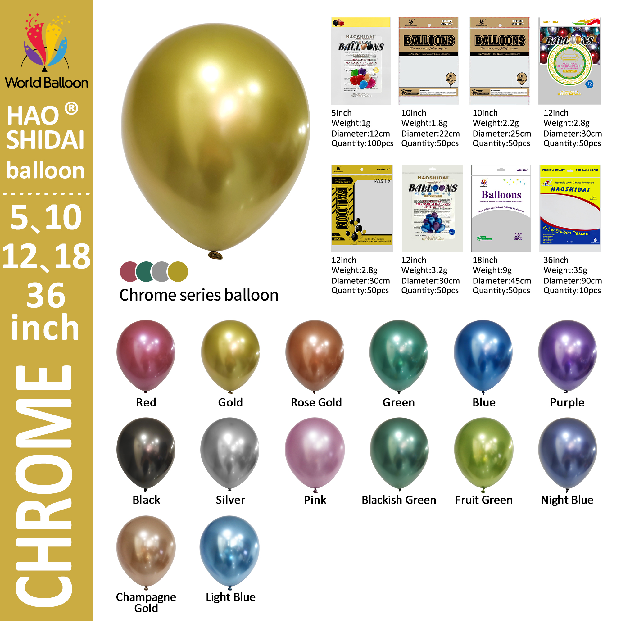 Chrome balloon