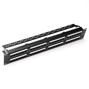 CAT 6 UTP Patch Panel RJ45 48 puertos de doble uso Keystone Telecom Parts - Product Image 2