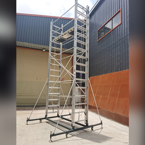Extension up and Down Mobile Aluminium Scaffoldsing <strong>Scaffolding</strong> Tower for Construction <strong>Scaffolding</strong> Working Platform and Tower - Product Image 4