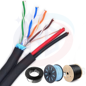 כבל rg utp ftp cat5e כבל עם 2 חוט כוח ליבה 300 מ 'lan עבור <span class=keywords><strong>ethernet</strong></span> שימוש מוסמך cat7 cat6a cat8 ftp סוג coaxial