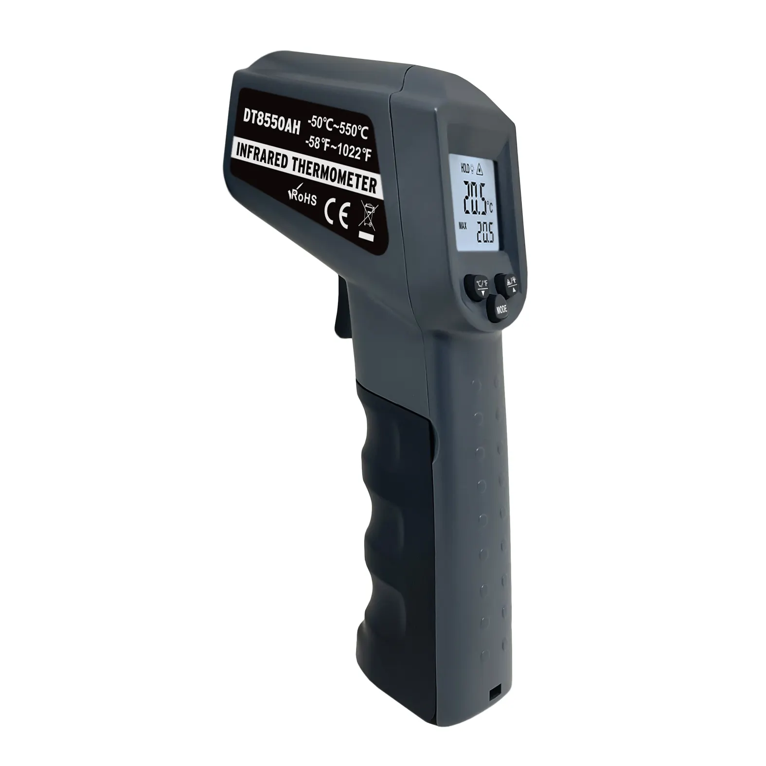 DT8550AH(-50-550C) Termómetro IR láser industrial pistola de temperatura termómetro digital con sensor de temperatura