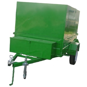 工厂制造出售重型箱子拖车 CT0080G 与工具箱 - Product Image 1