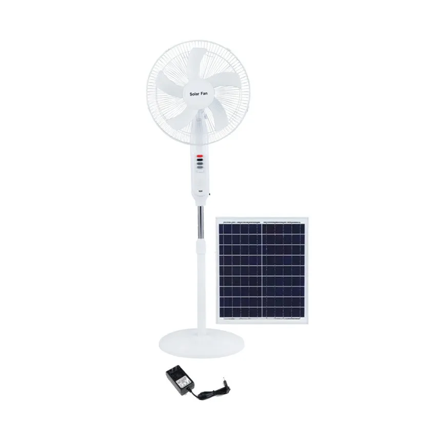 Ventilatore solare da 16 pollici 18 pollici 12v di alta qualità con ventola a pannello solare ricaricabile con telecomando