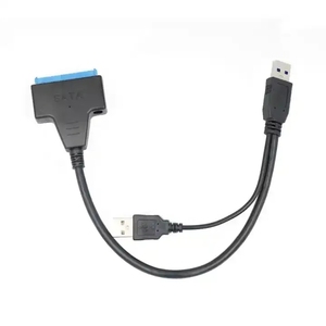 硬盘驱动器SATA 2.5 "7 + 15针22针至USB 3.0 + USB 2.0数据适配器电缆 - Product Image 2