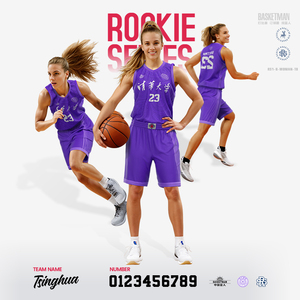 BASKETMAN özelleştirilebilir yüksek kalite nefes basketbol formalar çabuk kuruyan baskılı tasarım kadın ligi yetişkin seçeneği seti - Product Image 5