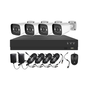 AHD Bullet kamera 4 kanallı CCTV güvenlik sistemi ile HD dijital Video kaydedici (DVR) kiti - Product Image 5