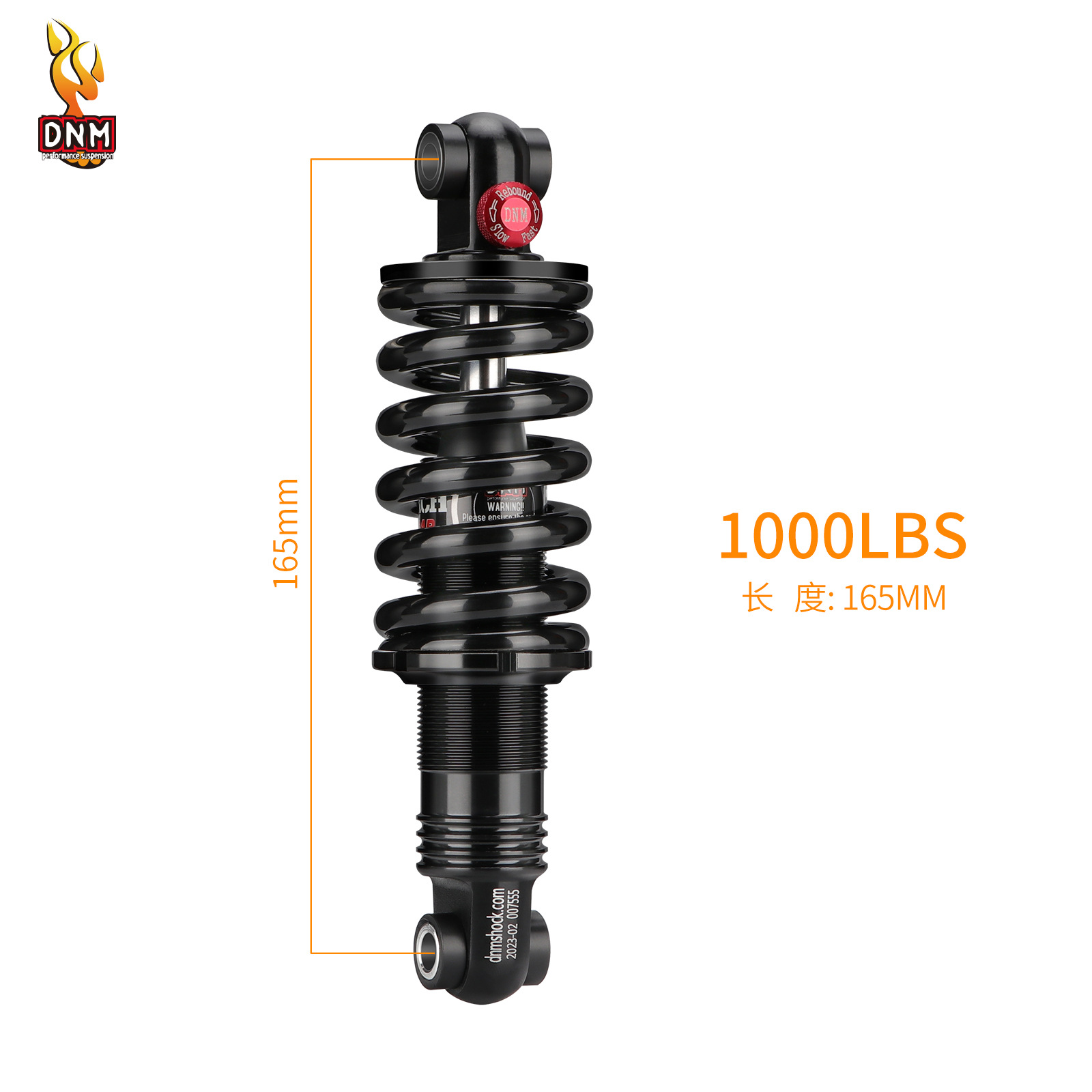 black 165mm 1000lbs