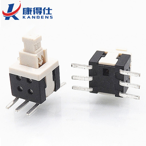 6PIN Auto lockig push button switch micro 5.8*5.8 smd/smt tact interruttore a chiave non-bloccaggio di alimentazione on off interruttore - Product Image 1