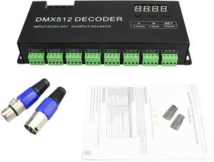 <strong>DMX512</strong>-24CH Dimming Knob Control System Pixel <strong>Led</strong> <strong>Controller</strong> 24-way <strong>DMX512</strong> <strong>Decoder</strong> <strong>LED</strong> Lights with - Product Image 2