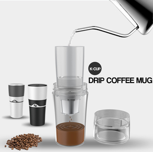 Yeniden tek bir kahve demleyici kahve yapıcı K fincan plastik Patent ile 4 in 1 damla kahve kupa güçlü taşınabilir kahve makinesi - Product Image 5