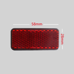 摩托车用易于安装的矩形反射器高反射率夜间安全反射器 - Product Image 5