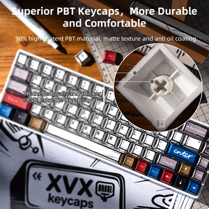 XVX Keycaps 만화 테마 낙서 체리 프로필 염료-서브 PBT Keycaps 전체 세트 (134 키) 모델 모든 MX 스위치 및 클론 영어 - Product Image 6