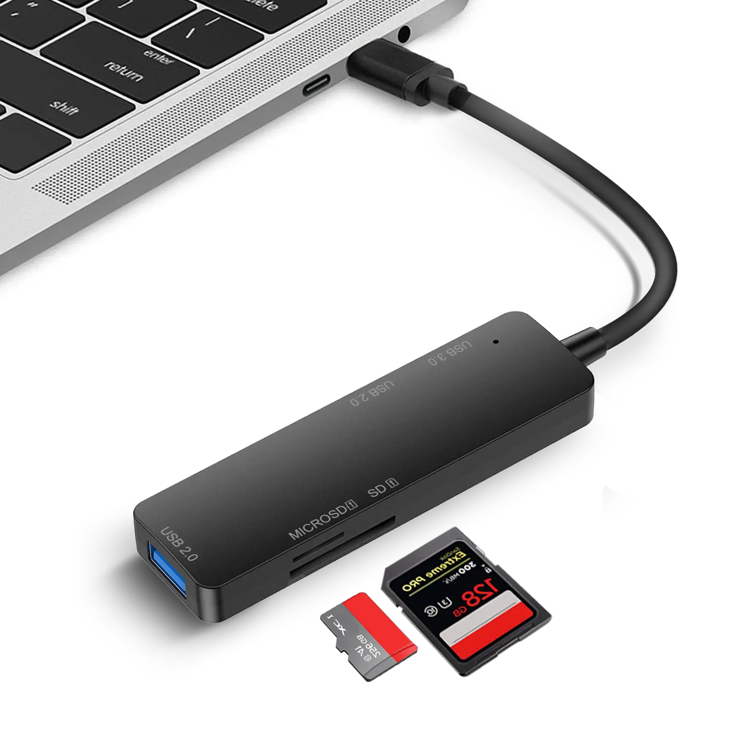 Tipo C 5 porta Hub TYPE-C, Mini USB Splitter estensione multiporta per Computer portatile Desktop accessori
