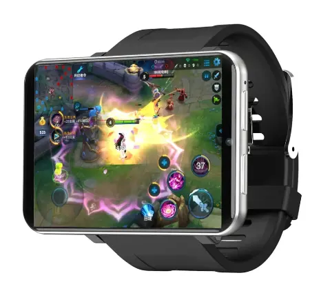 Jam Tangan Pintar DM100, Arloji Pintar 4G GPS WIFI Dewasa Android 7.1 3GB + 32GB Layar Sentuh untuk Latihan Olahraga