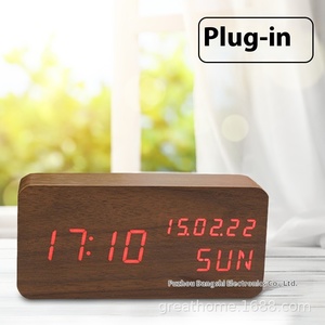 Reloj de mesa digital LED multifuncional nuevo al por mayor para uso doméstico, alarma inteligente de temperatura y humedad, cuarzo para dormitorio y oficina - Product Image 2