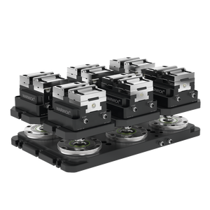 KSP-150 + YZ-150 5 trục tự định tâm Vise khí nén cho VMC quay với hàm thép răng cưa - Product Image 4