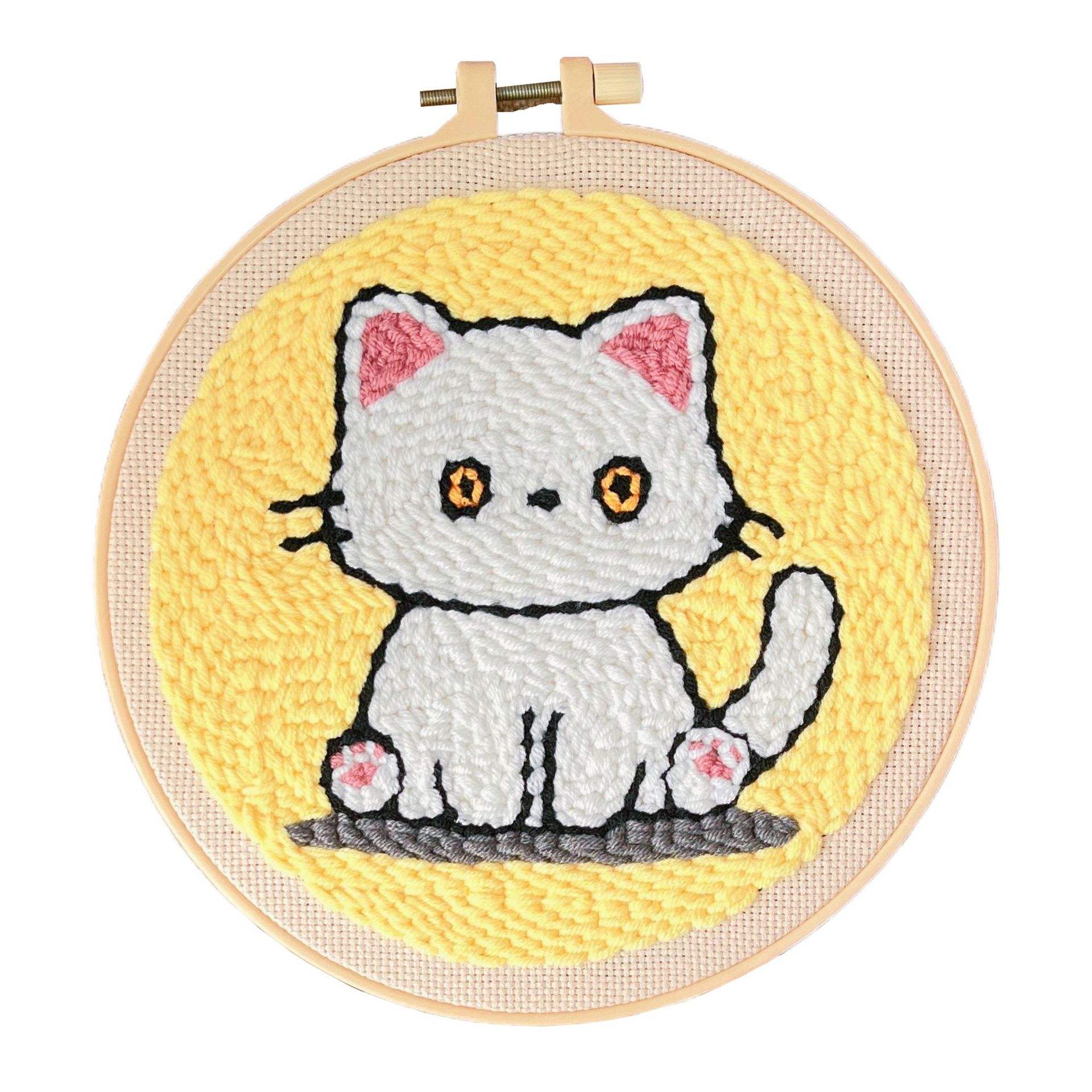 6-Incluye bastidor de bordado + dibujo tutorial en inglés