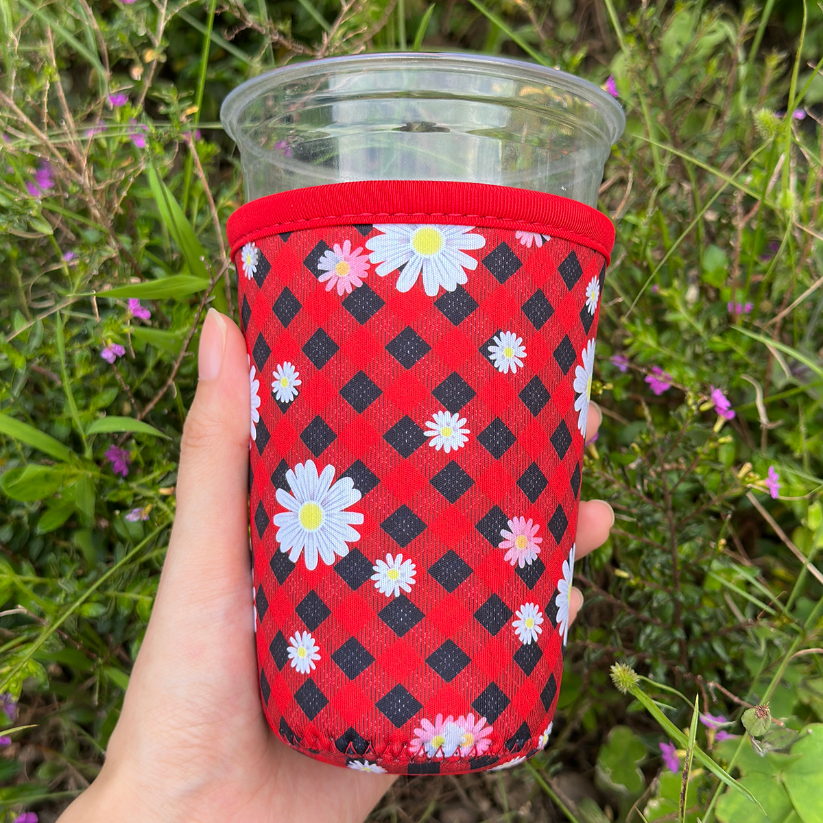 Red Argyle (22-24oz Medium)