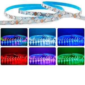 SK6812 Addressable Digital Pixel Magic Strip Light DC12V 6mm 60LEDs/meter SPI Rgbic s Shape Led Strip for Advertising Board