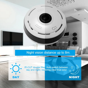 V380 960P智能迷你圆顶安全摄像机室内家用全360视角Wifi IP双向音频支持P2P CMOS传感器 - Product Image 4