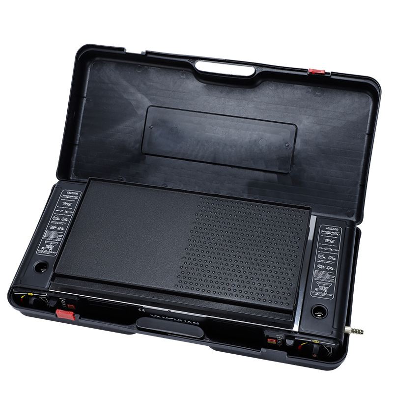 Baking tray+Double burner portable gas stove Portable packaging