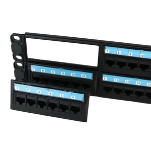 High Quality 2U 19 Inch Cat.6 UTP 48 Port <strong>With</strong> Modular Removable Unshielded <strong>Patch</strong> <strong>Panel</strong> - Product Image 2