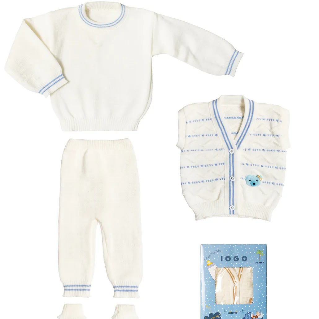 Conjunto de 5 piezas para ropa de bebé, conjunto de regalo para Primavera, otoño e invierno, venta al por mayor