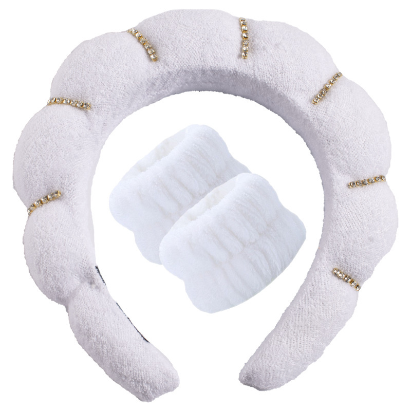Ensemble trois pièces bandeau blanc brillant