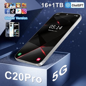 Orijinal C20pro cep telefonu 7.3 inç 16gb + 1tb 5G Smartphone Android <span class=keywords><strong>13</strong></span> sıcak satış cep telefonları 50MP + 108MP 8000mah