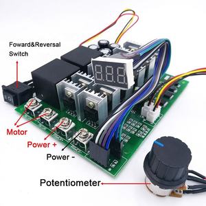DC 10-55V 12V 24V 36V 48V 55V 100A regolatore di velocità del motore PWM HHO RC interruttore di controllo di retromarcia con schermo a LED - Product Image 5