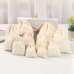 Factory Wholesale Custom Logo <strong>Canvas</strong> <strong>Drawstring</strong> Bag for Gift Packing Eco Friendly Recycle Cotton <strong>Drawstring</strong> <strong>Pouch</strong> - Product Image 2