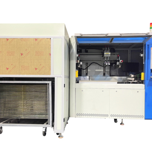 Automatischer Acryl-Siebdrucker mit automatischem Laden des Flach bildschirms Entladen der pneumatischen Stromquelle Motor pumpen kern komponenten - Product Image 1
