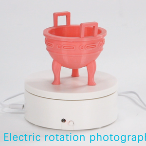 Turntable-BKL 12cm Remote Control Photography 360 Turntable Electric <strong>Rotating</strong> Product <strong>Display</strong> Rotary Base - Product Image 6