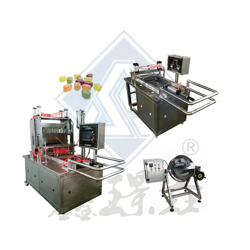 small multi flavor hard candies/soft jelly candies/toffees making machine for pouring various type candies