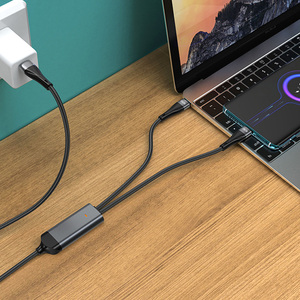 สายเคเบิล OEM Type C ชาร์จเร็วสาย Usb 2 In 1 - Product Image 3