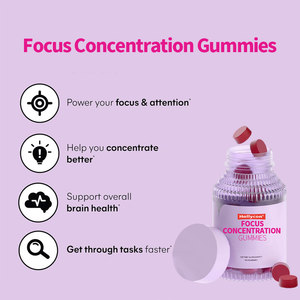 OEM Custom Label Immun funktionen Ergänzung Brain Booster Gummies Fokus Konzentration Memory Gummies - Product Image 4