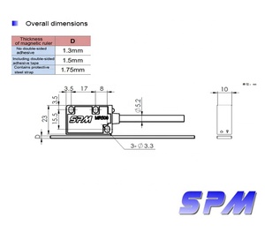 SPM <strong>Displacement</strong> Magnetic Head Magnetic Gate Measuring <strong>Linear</strong> <strong>Encoder</strong> <strong>Sensor</strong> MR200L - Product Image 4