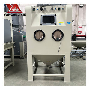 YA-Z1010 Rust Removal Cabinet Automatic <strong>Rotary</strong> <strong>Table</strong> Dust-free Manual Sandblasting Machine for Product Surface Cleaning