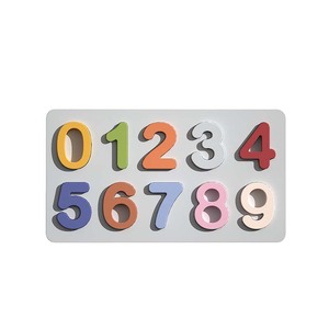 就学前の教育玩具を数える2〜4歳のインタラクティブ学習番号へのギフト食品グレードのシリコンジグソーパズル番号パズル - Product Image 1