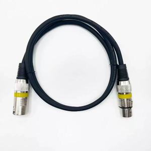 流行设计0.3米锌合金3针Xlr母对双公混音器麦克风适配器1至2分路器XLR音频电缆 - Product Image 6