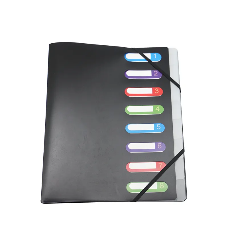 Buku Indeks Brosur Klasifikasi Folder File Multi-lapis Plastik Tugas Berat A4