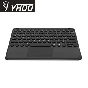 NEW-GHB-250 9.7至11英寸平板多设备通用蓝牙，带触摸板RGB全色照明键盘